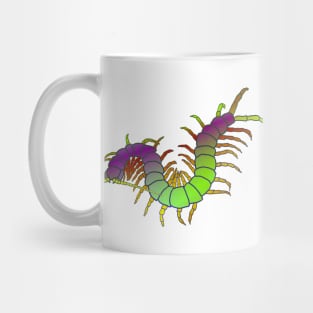 Purple/Lawn-Green Centipede Mug